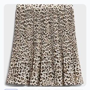 Banana Republic Animal Print A-Line Skirt